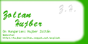 zoltan hujber business card